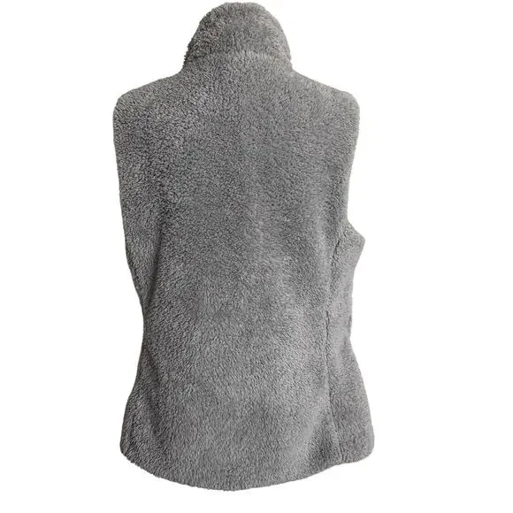 Patagonia Gray Fleece Vest Size Medium Zip Up  Cabincore  GORPCORE Scandigirl - Picture 4 of 10